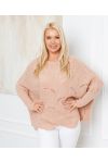 PULLOVER AJOURE OVERSIZE 933 ROSE