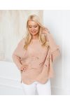 PULLOVER AJOURE OVERSIZE 933 PINK