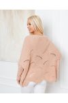 PULLOVER AJOURE OVERSIZE 933 PINK