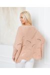 PULLOVER AJOURE OVERSIZE 933 ROSA