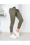 CONFEZIONE DA 5 PANTALONI BANDA P010 VERDE MILITARE