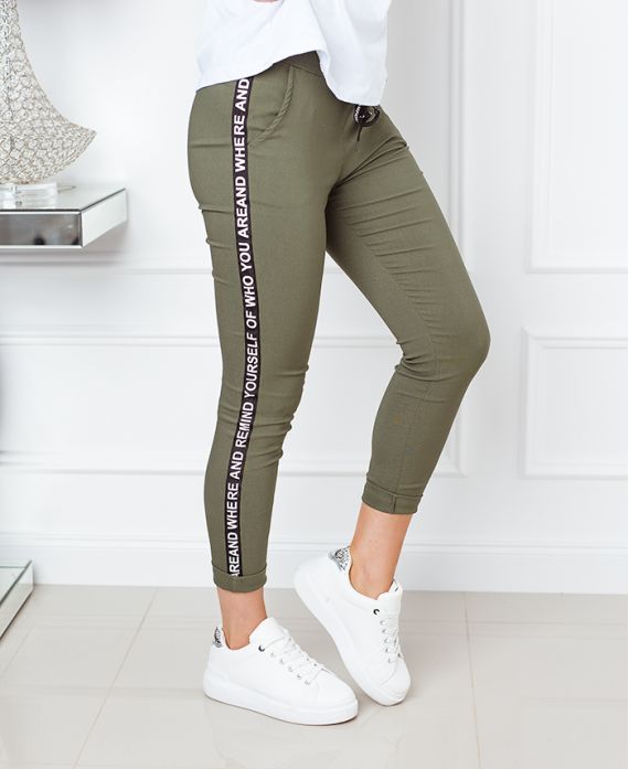 CONFEZIONE DA 5 PANTALONI BANDA P010 VERDE MILITARE