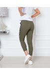 CONFEZIONE DA 5 PANTALONI BANDA P010 VERDE MILITARE