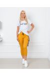 PACK 5 PANTS S-M-L-XL-XXL P022 MUSTARD