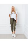 CONFEZIONE DA 5 PANTALONI S-M-L-XL-XXL P022 VERDE MILITARE