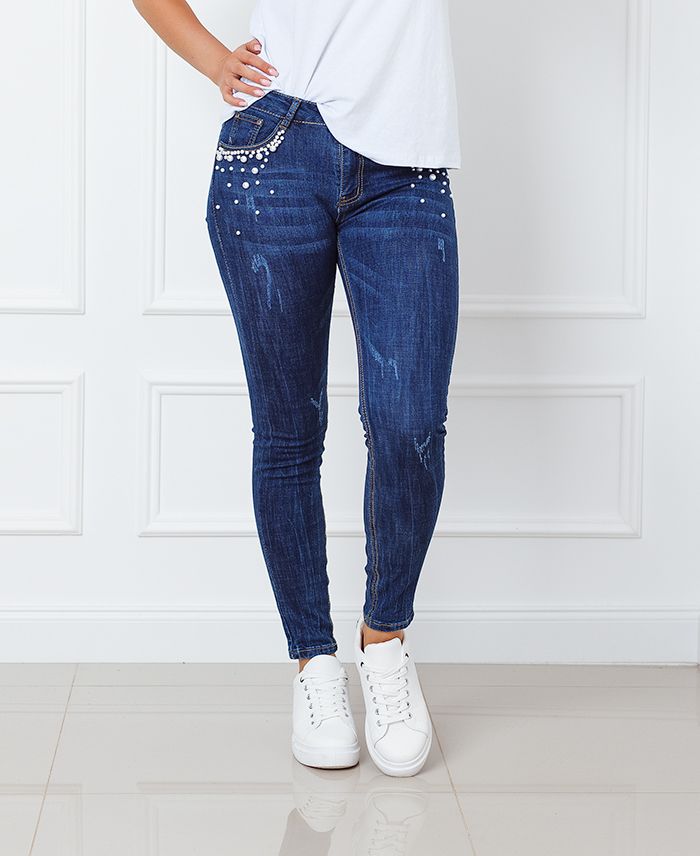 CONFEZIONE DA 3 JEANS PERLE S-M-L 17039 - www.grossiste-pret-a-porter.com