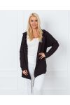 FANCY BACK HOODED JACKET 8985 BLACK