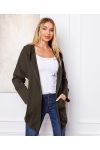 FANCY BACK HOODED JACKET 8985 MILITARY GREEN