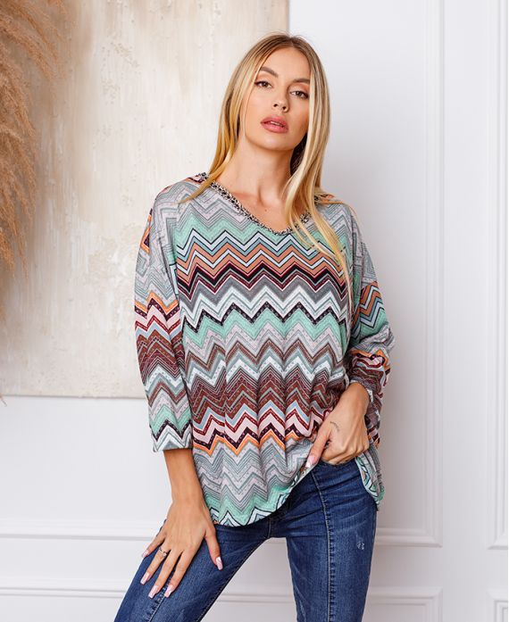 TOP PRINTS 1371I2 ROZE