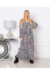 ROBE LONGUE OVERSIZE 1071I1 NOIR