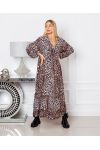 OVERSIZE LANGES KLEID 1071I6 HELLBEIGE