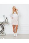 LONG SWEATER SWEATSHIRT TIE AND DYE 1100 PINK