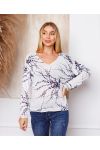 FINE SWEATER TACHETE 2718 WHITE