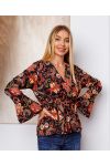 FLOWER TIE TUNIEK 7832 ZWART