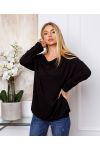 FIJNE SWEATER DETAILS ZILVER ZWART 21283