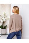 PULL FIN DETAILS ARGENTE TAUPE 21283