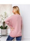 FIJNE SWEATER DETAILS ZILVER ROZE 21283