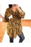 SU CAMICIA LEO OVERSIZE PAILLETEE SENAPE 9608