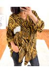 SU CAMICIA LEO OVERSIZE PAILLETEE SENAPE 9608