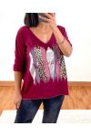 FINE SWEATER BEAUTIFUL 2899 BURGUNDY