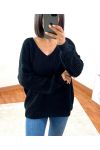 PULLOVER V-NECK 952 BLACK