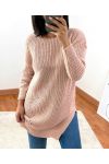 PULLOVER LANG 953 ROZE