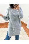 LONG JUMPER 953 LIGHT GREY