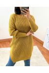 PULLOVER LONG 953 MOUTARDE