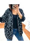 CHAQUETA CON CREMALLERA 9759 NEGRO