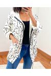 CHAQUETA CON CREMALLERA 9759 BLANCO