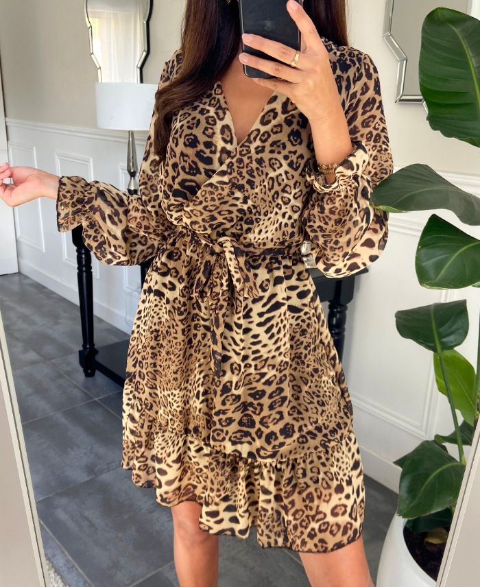 VOILE JURK LEOPARD 9589 www.grossiste pret a porter
