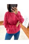 SWEATER PEARLS 8285 RED
