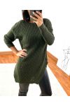 PULLOVER LUNGO 953 VERDE MILITARE