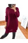 PULLOVER LANGE 953 BORDEAUX