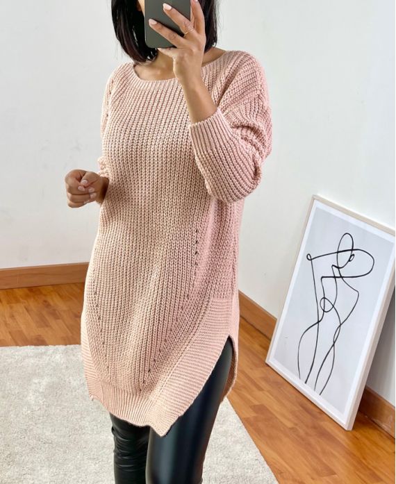 PULLOVER LONG 953 ROSE