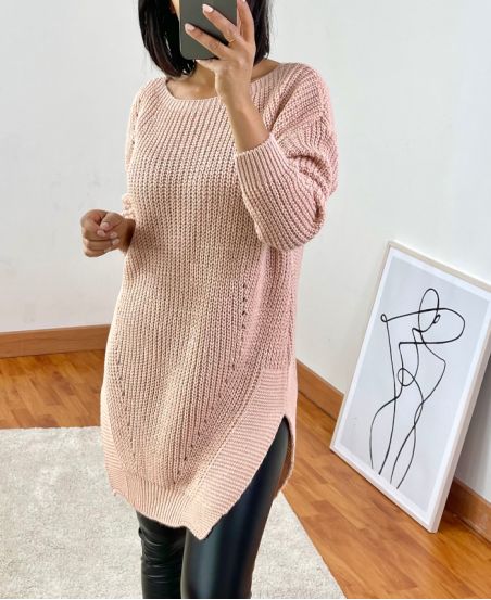 PULLOVER LUNGO 953 ROSA