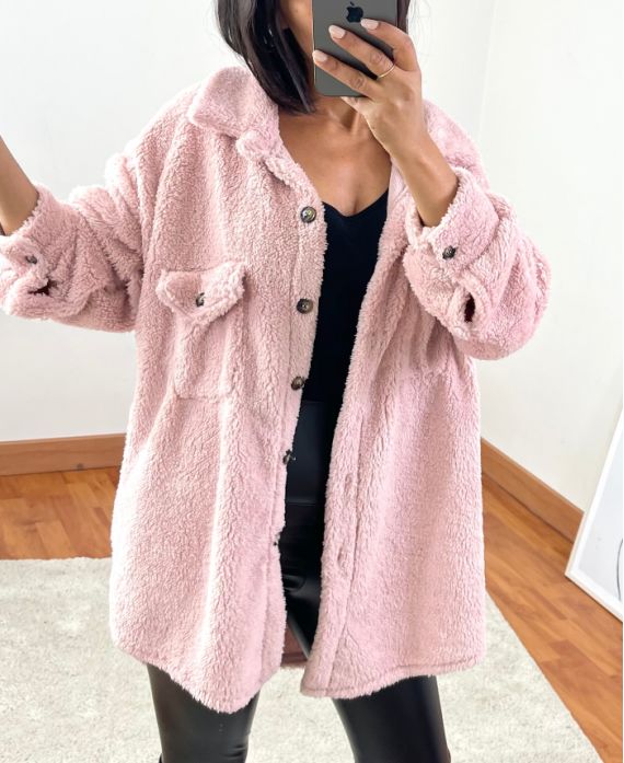 Surchemise en suédine noir