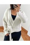 A08 BEIGE SHORT KNIT VEST