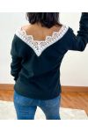 SWEATER SOFT LACE 1477 BLACK