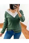 SWEATER SOFT LACE 1477 MILITARY GREEN