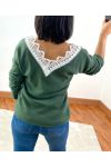 SWEATER SOFT LACE 1477 MILITARY GREEN
