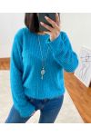 MAGLIONE MORBIDO 6187 BLUE LAGOON