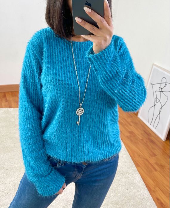 MAGLIONE MORBIDO 6187 BLUE LAGOON