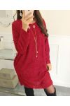 ROBE BRILLANTE BIJOU INTEGRE 9216 ROUGE