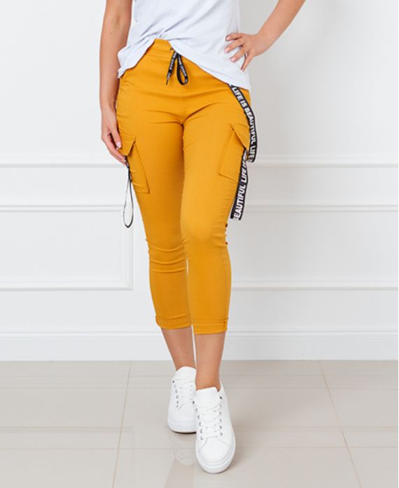 CONFEZIONE DA 5 PANTALONI S-M-L-XL-XXL P022 SENAPE