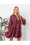 KLEID LEOPARD EVASEE 18803I2 BORDEAUX