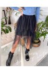 SKIRTS FRILLY TULLE BLACK 21329