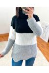 PULLOVER coltrui MULTI-COLOR A102 zwart