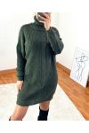 MAGLIONE LUNGO RITORTO 1020 VERDE MILITARE