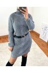 LONG TWISTED SWEATER 1020 GREY